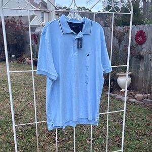 Nautica Men's Light Blue Polo Shirt